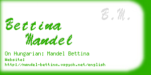 bettina mandel business card